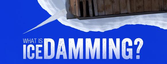 What is ice damming?