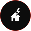 Disaster strikes icon
